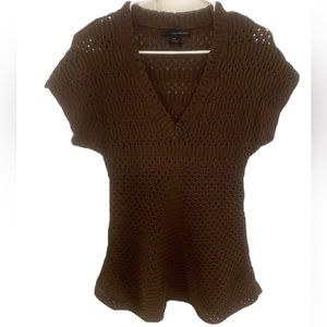 Brown Calvin Klein Jean Sweater Size S